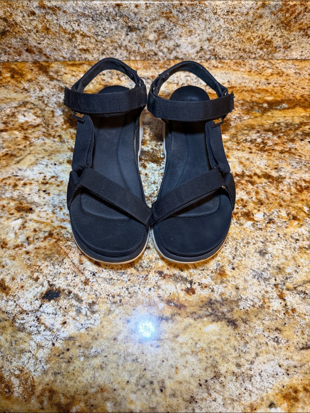 Teva Women's Black Adjustable Strappy Sandals